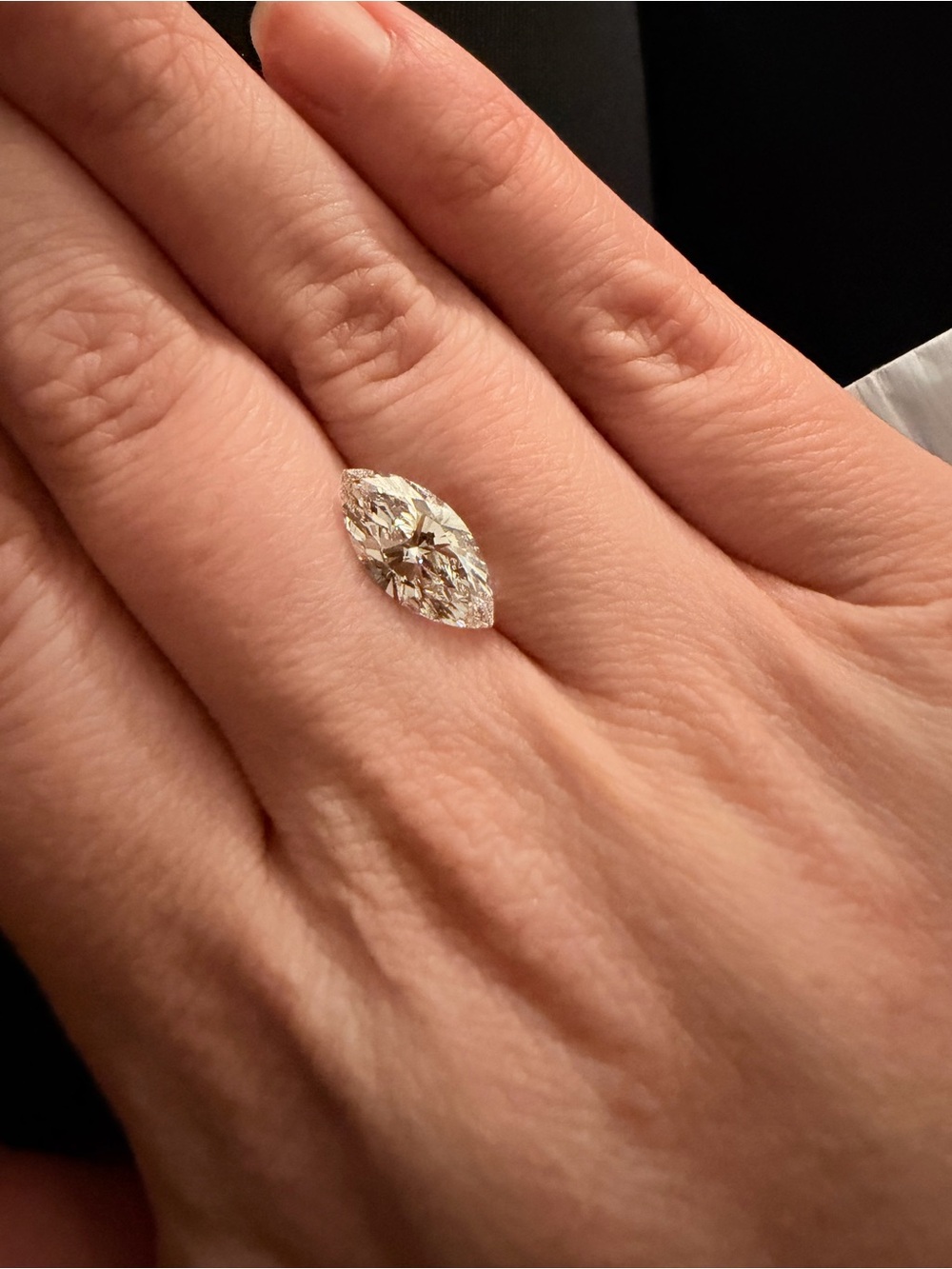 2.96ct Marquise Cut Lab Grown Diamond